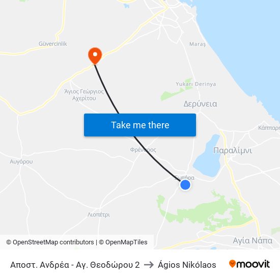 Αποστ. Ανδρέα - Αγ. Θεοδώρου 2 to Ágios Nikólaos map