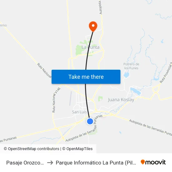 Florencio Navarro X Fernando Alcaraz to Parque Informático La Punta (Pilp I) map