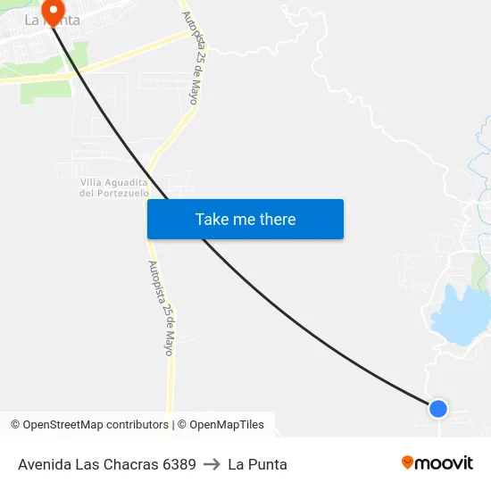 Avenida Las Chacras 6389 to La Punta map