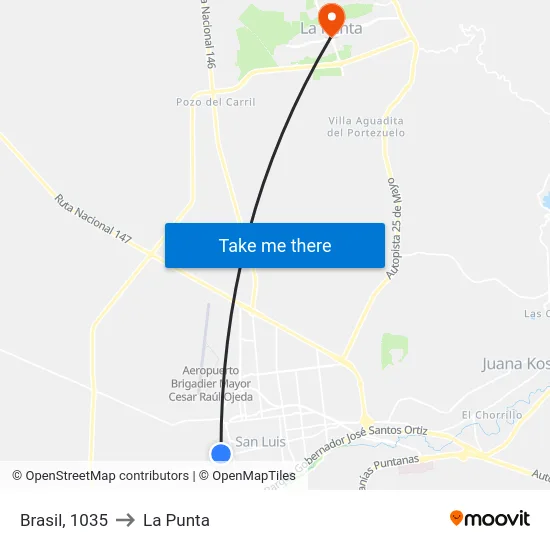 Antártida Argentina X Brasil to La Punta map