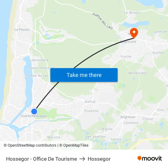 Hossegor - Office De Tourisme to Hossegor map