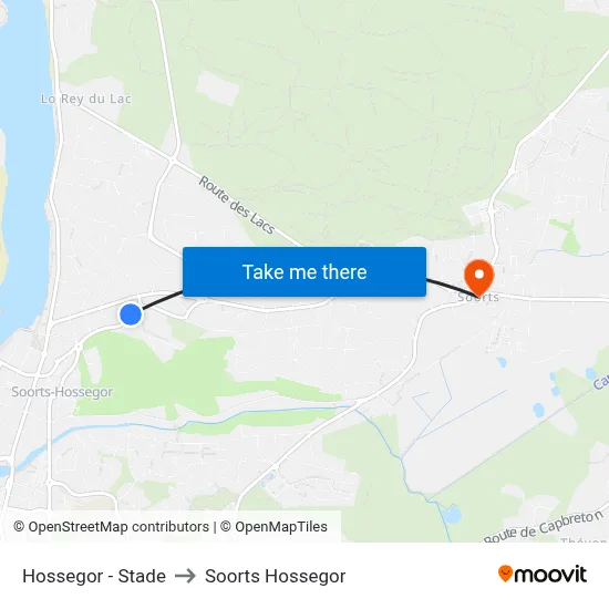 Hossegor - Stade to Soorts Hossegor map