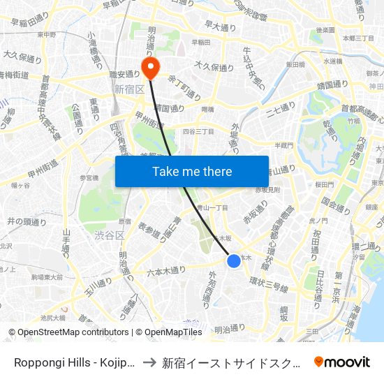 Roppongi Hills - Kojipro? to 新宿イーストサイドスクエア map