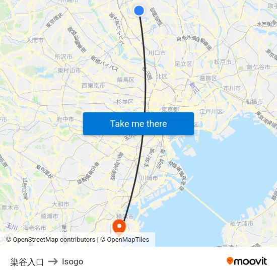Someya Entrance to Isogo map