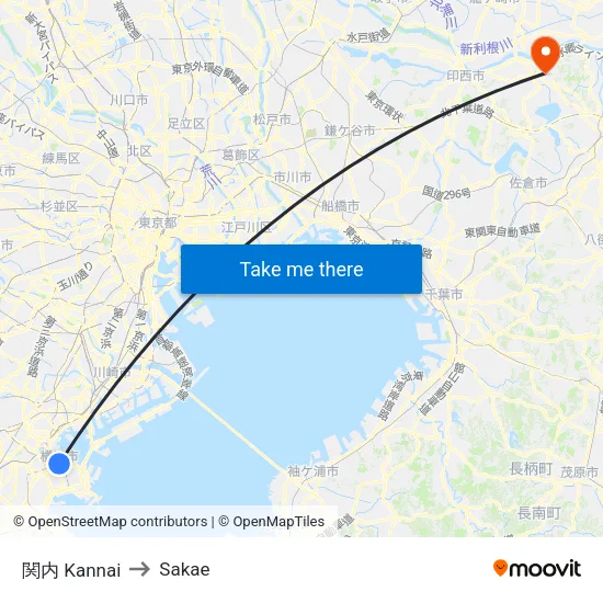 関内 Kannai to Sakae map