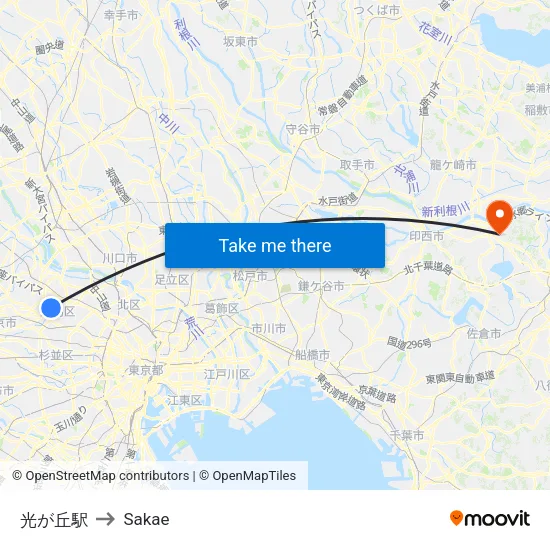 Hikarigaoka Station to Sakae map
