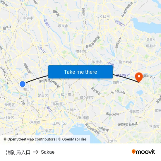 消防局入口 to Sakae map