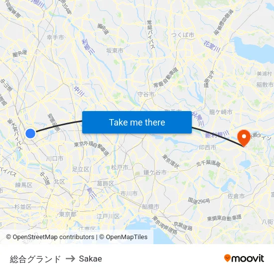 総合グランド to Sakae map
