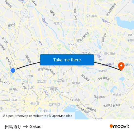 Tajima Street to Sakae map