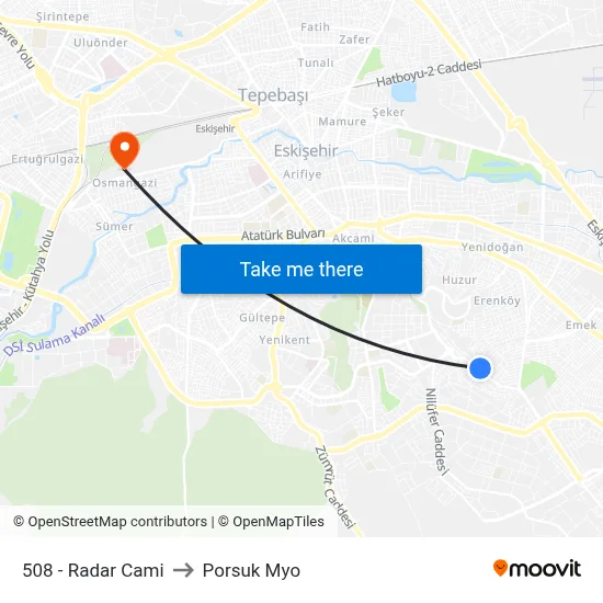 508 - Radar Cami to Porsuk Myo map