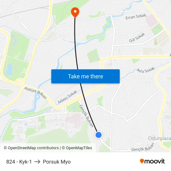 824 - Kyk-1 to Porsuk Myo map