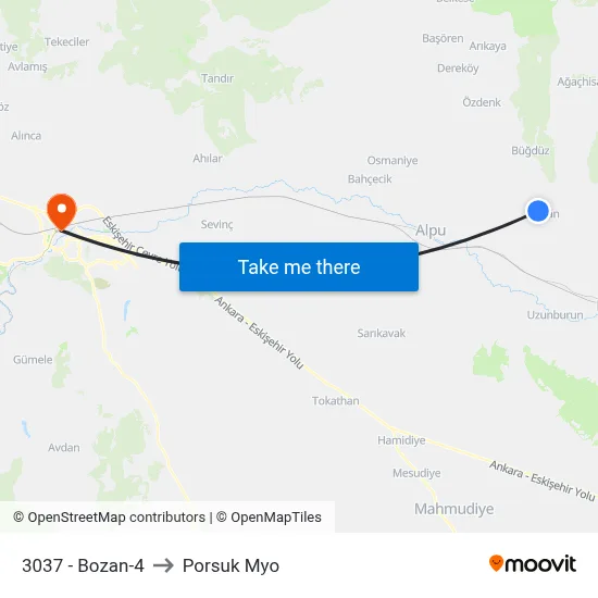 3037 - Bozan-4 to Porsuk Myo map