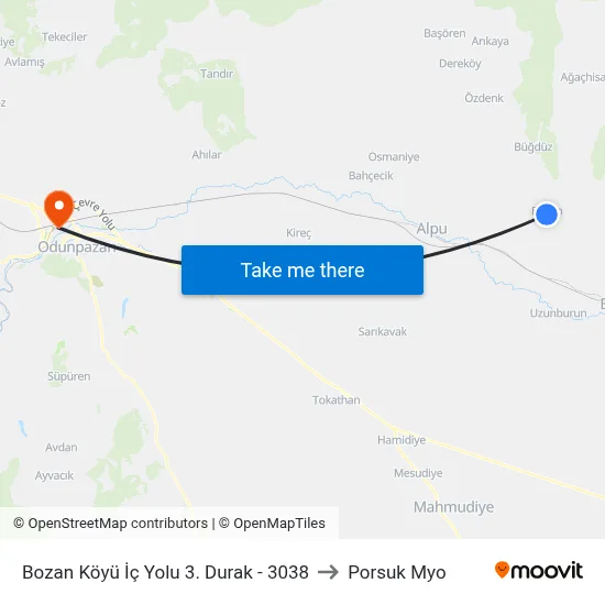 3038 - Bozan-6 to Porsuk Myo map