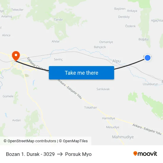 3029 - Bozan-1 to Porsuk Myo map