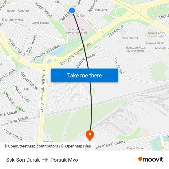 Ssk to Porsuk Myo map