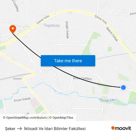 Şeker to İktisadi Ve İdari Bilimler Fakültesi map