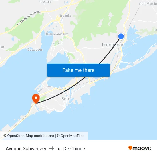 Avenue Schweitzer to Iut De Chimie map