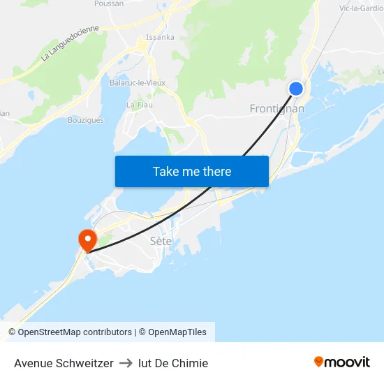 Avenue Schweitzer to Iut De Chimie map