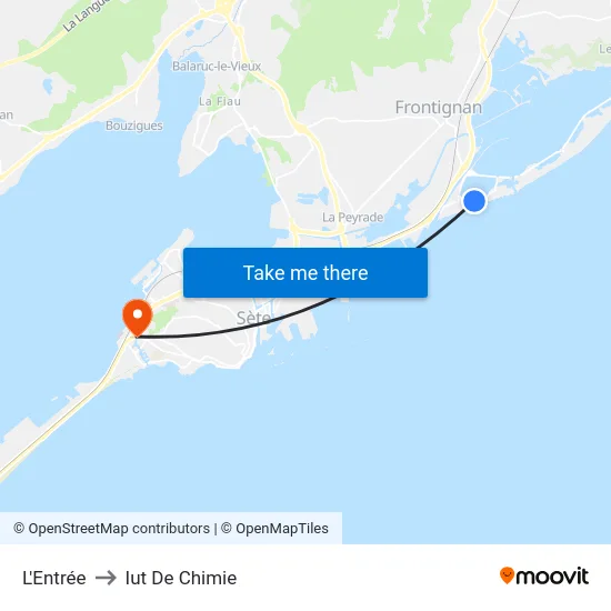 L'Entrée to Iut De Chimie map