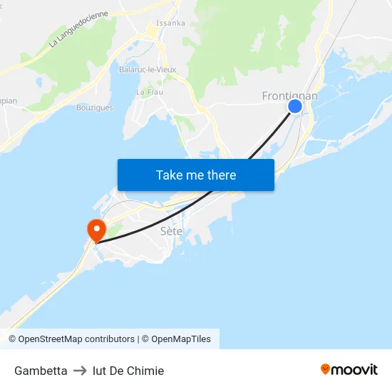 Gambetta to Iut De Chimie map