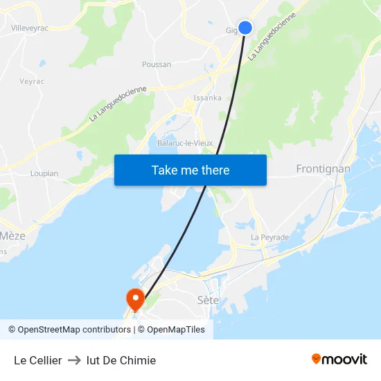 Le Cellier to Iut De Chimie map