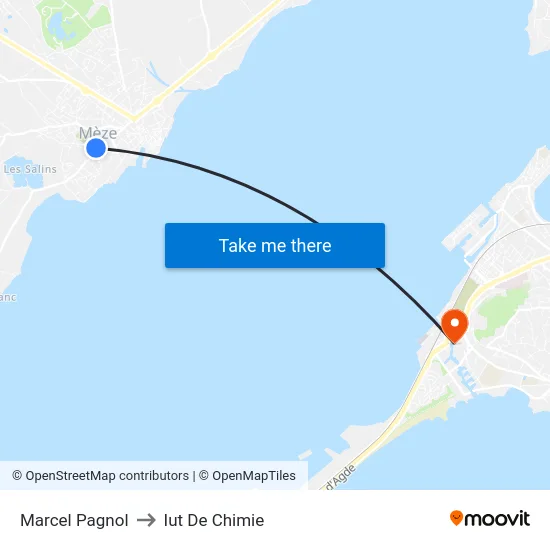 Marcel Pagnol to Iut De Chimie map