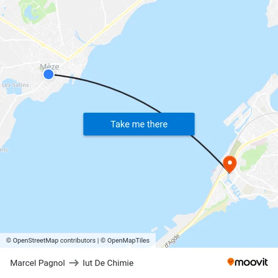 Marcel Pagnol to Iut De Chimie map