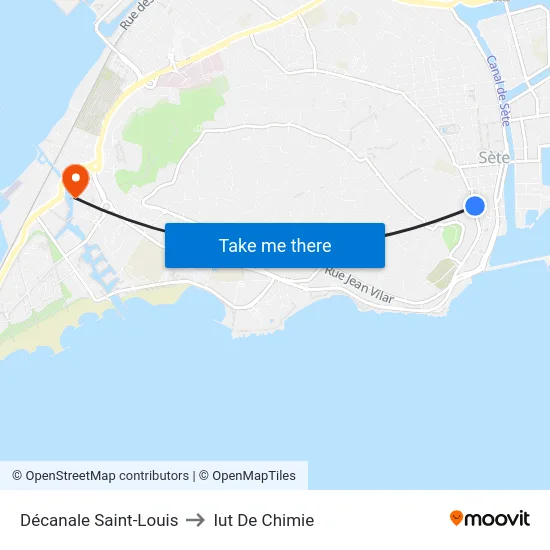 Décanale Saint-Louis to Iut De Chimie map