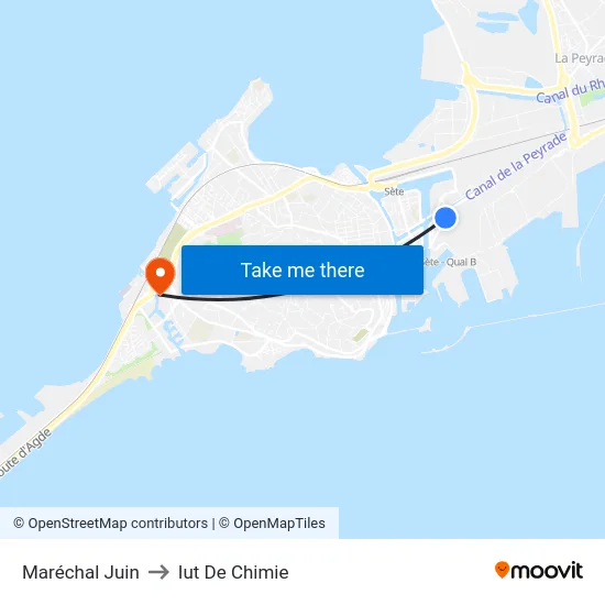 Maréchal Juin to Iut De Chimie map