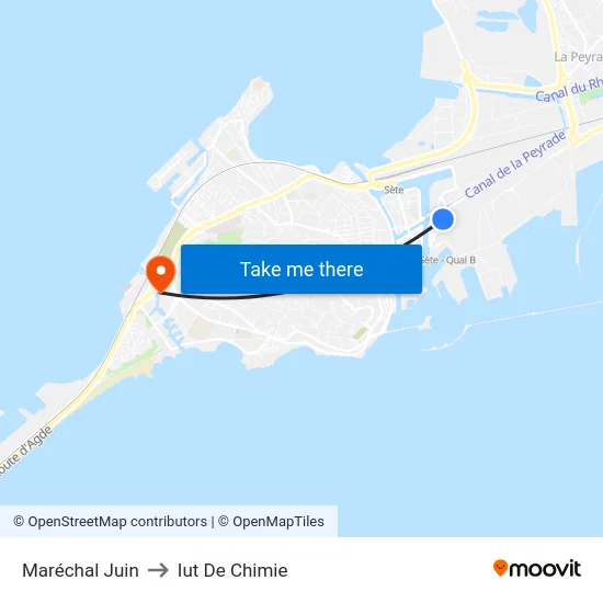 Maréchal Juin to Iut De Chimie map