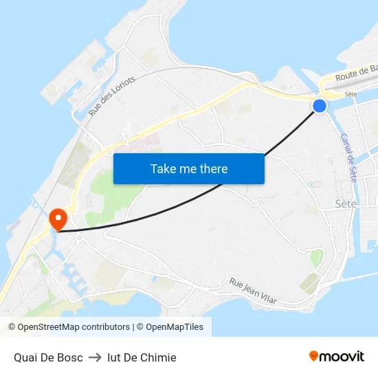 Quai De Bosc to Iut De Chimie map