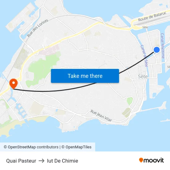 Quai Pasteur to Iut De Chimie map