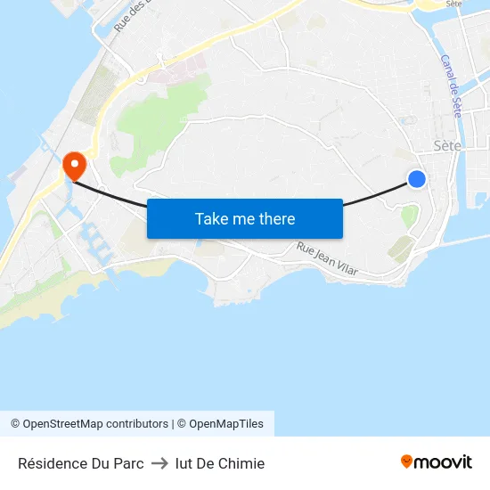 Résidence Du Parc to Iut De Chimie map