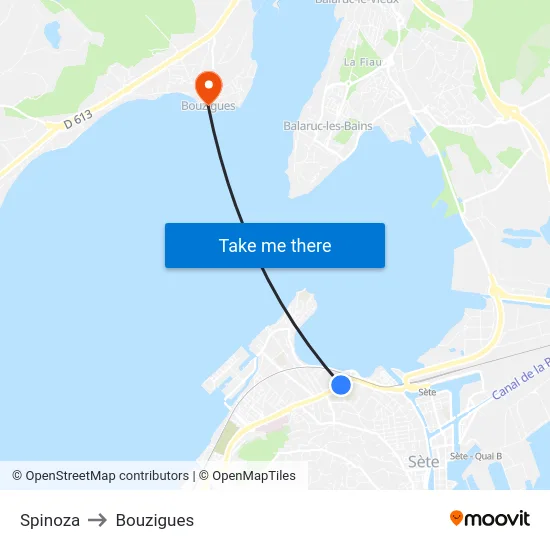 Spinoza to Bouzigues map