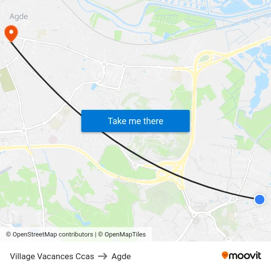 Village Vacances Ccas to Agde map