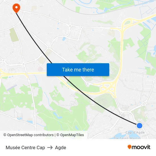 Musée Centre Cap to Agde map