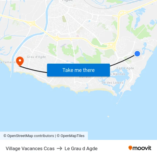 Village Vacances Ccas to Le Grau d Agde map