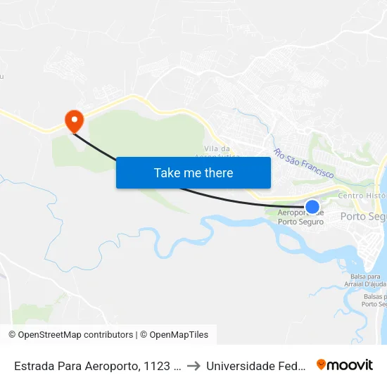 Estrada Para Aeroporto, 1123 | Entr. Aeroporto Porto Seguro to Universidade Federal Do Sul Da Bahia map
