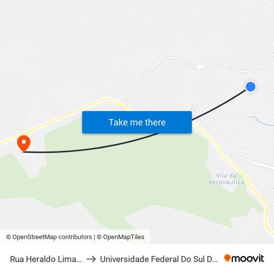 Rua Heraldo Lima, 207 to Universidade Federal Do Sul Da Bahia map