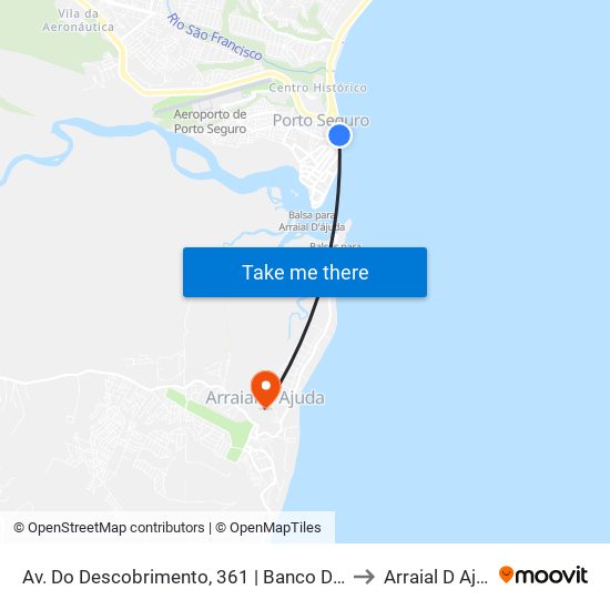 Av. Do Descobrimento,  361 | Banco Do Brasil to Arraial D Ajuda map