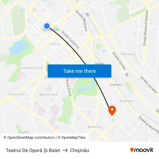 Teatrul De Operă Și Balet to Chişinău map