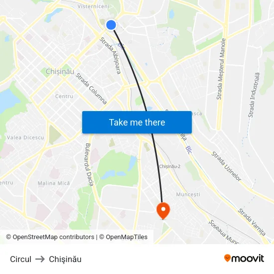 Circul to Chişinău map