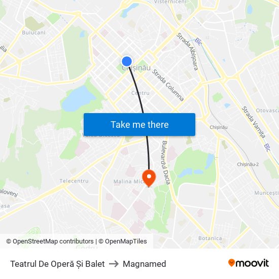 Teatrul De Operă Și Balet to Magnamed map