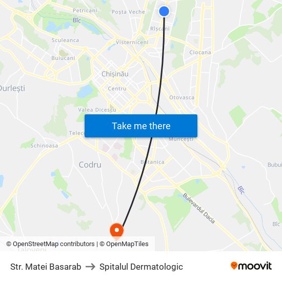 Str. Matei Basarab to Spitalul Dermatologic map