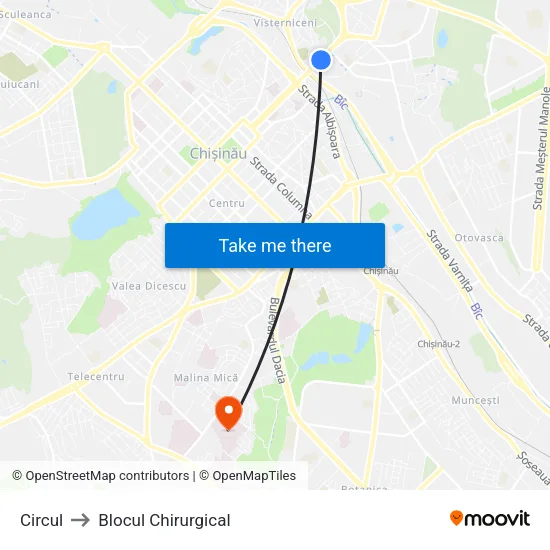 Circul to Blocul Chirurgical map
