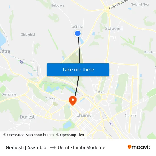Grătiești | Asamblor to Usmf - Limbi Moderne map