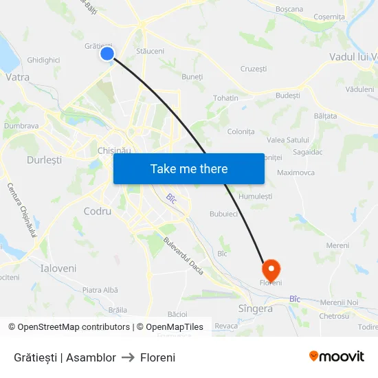 Grătiești | Asamblor to Floreni map