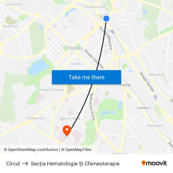 Circul to Secția Hematologie Și Chimeoterapie map