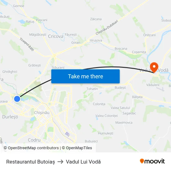 Restaurantul Butoiaș to Vadul Lui Vodă map