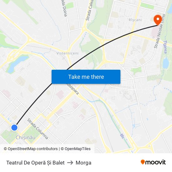 Teatrul De Operă Și Balet to Morga map